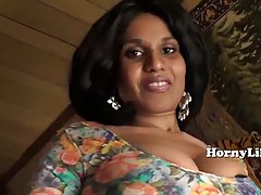 Indian milf is sucking her neighbor&#039;s dick while he...